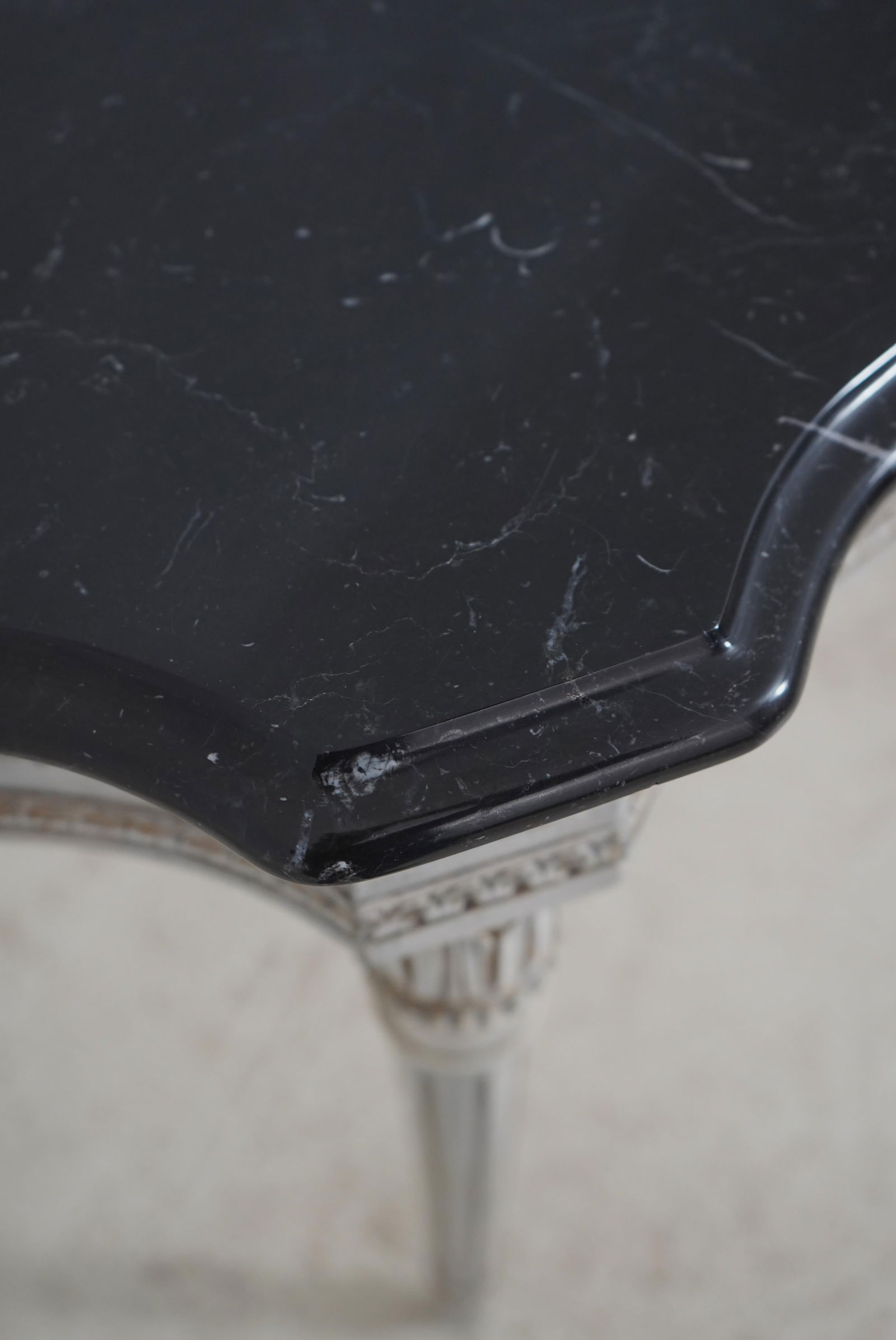 Pair Italian Made French Louis XVI Marble Top Console Tables - 6