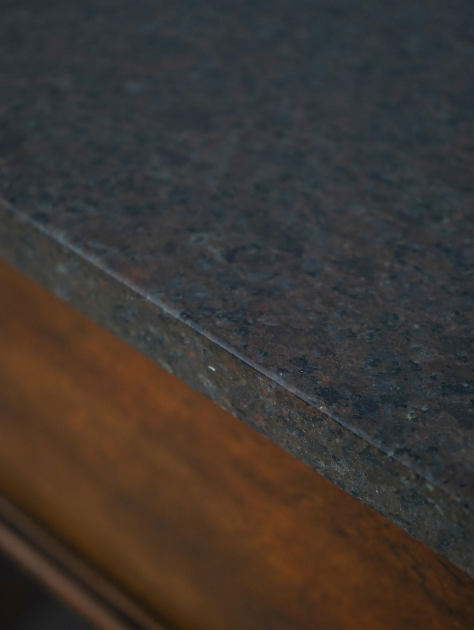 Henredon Acquisitions Walnut Finish Marble Top Server Console Table - 8