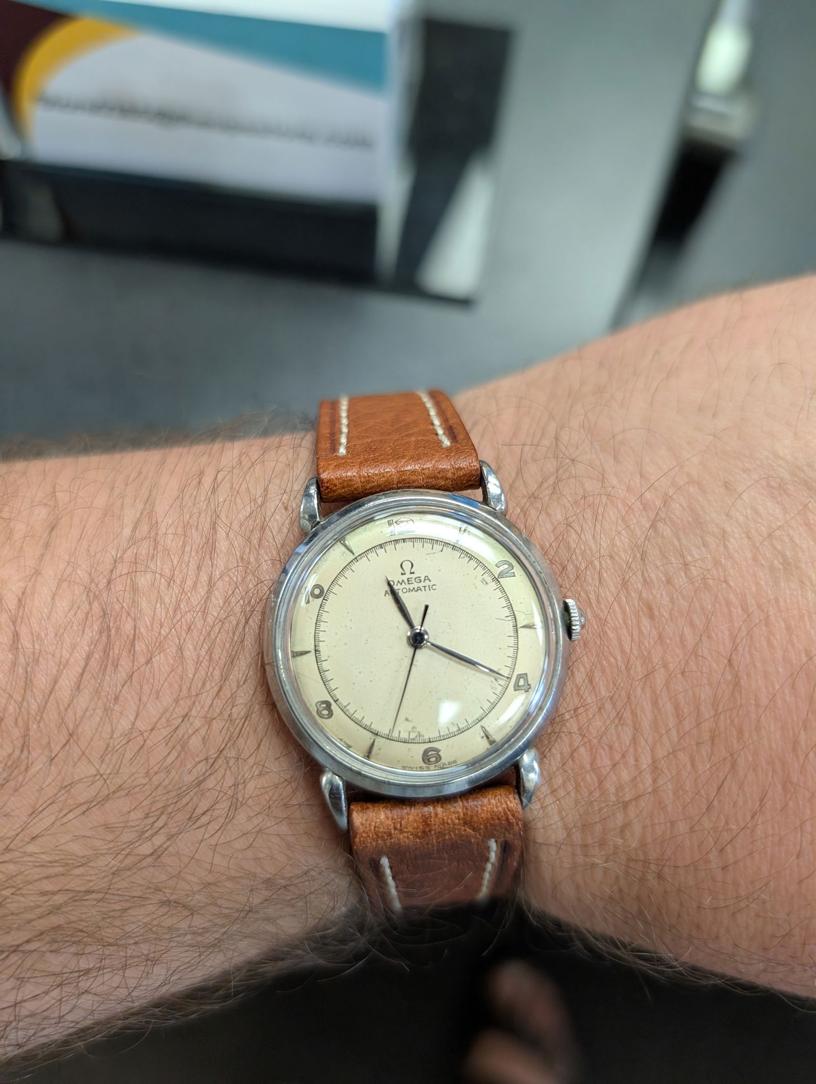 1940s Omega "Bumper" Automatic Men's Wrist Watch - 7