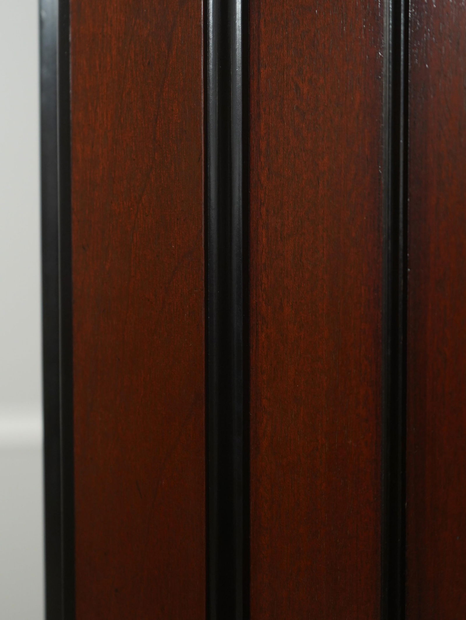 Regency 4 Panel Mahogany Folding Screen Room Divider - 5