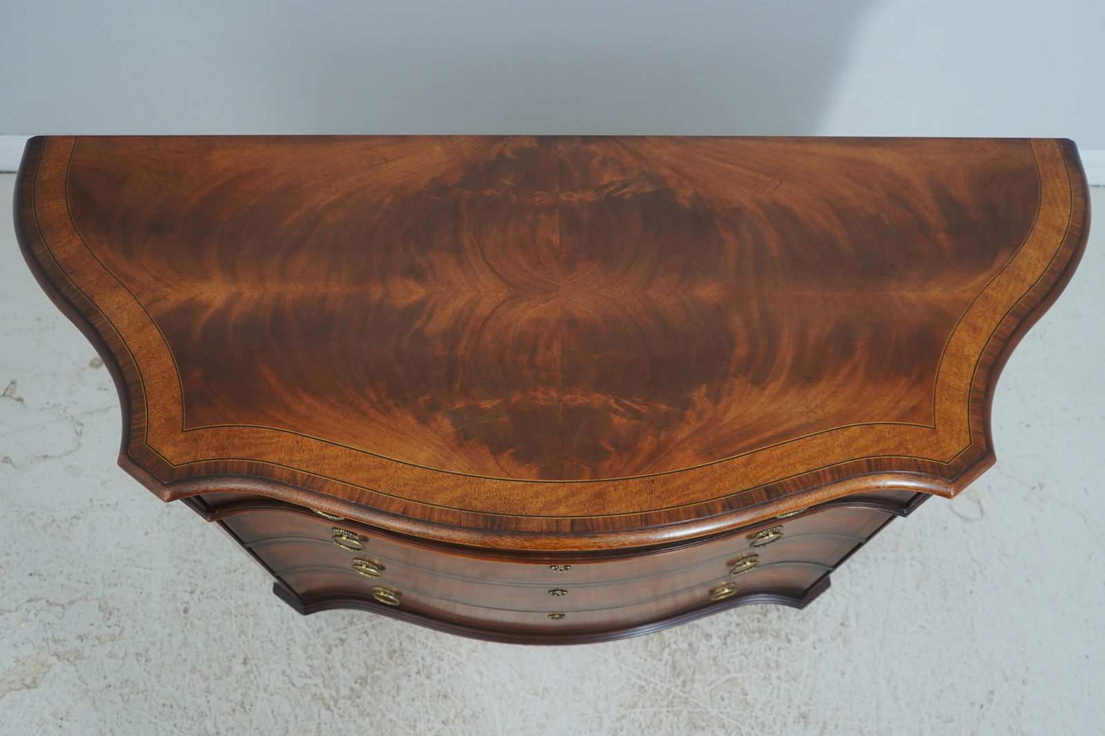 Henredon 4 Drawer 2 Door Mahogany Server High Chest - 6