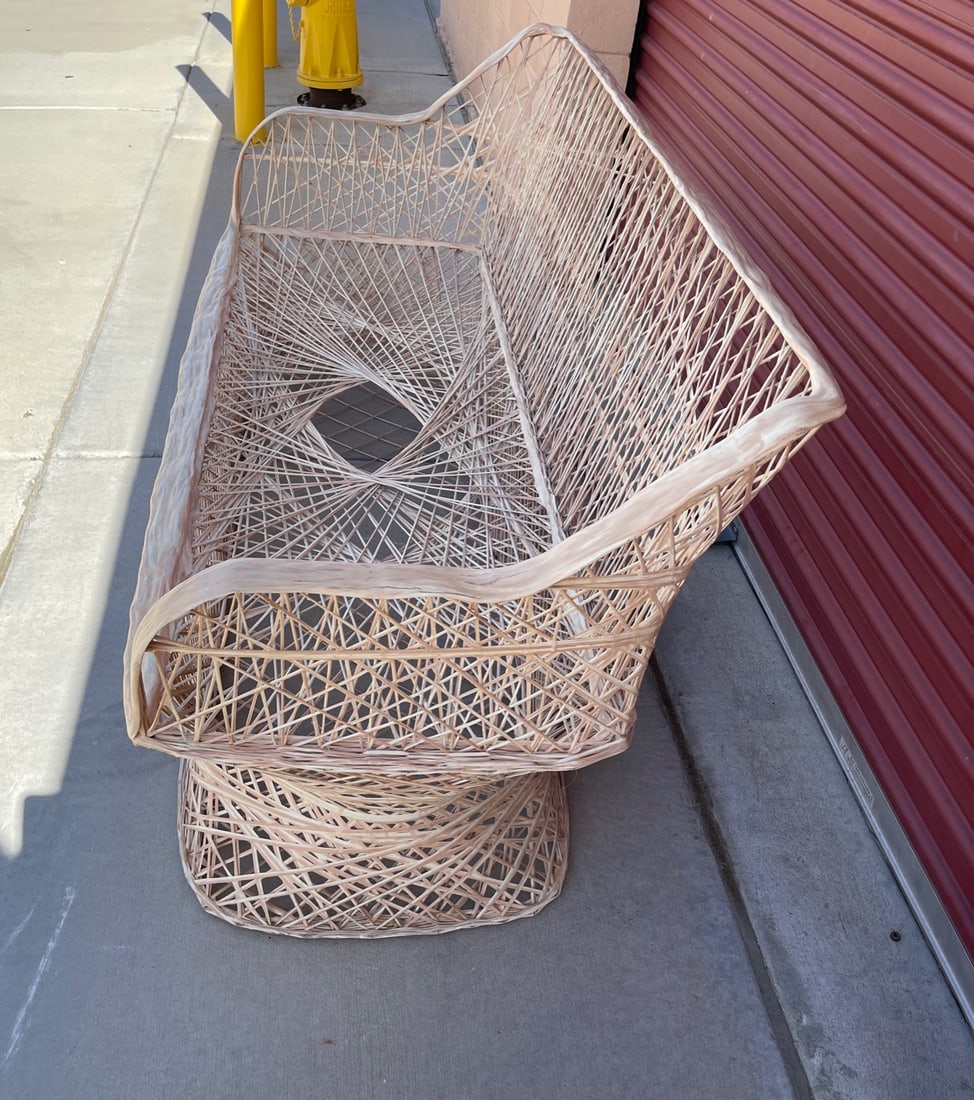 1960s Mid-Century Russell Woodard Style Spun Fiberglass Sofa - 6