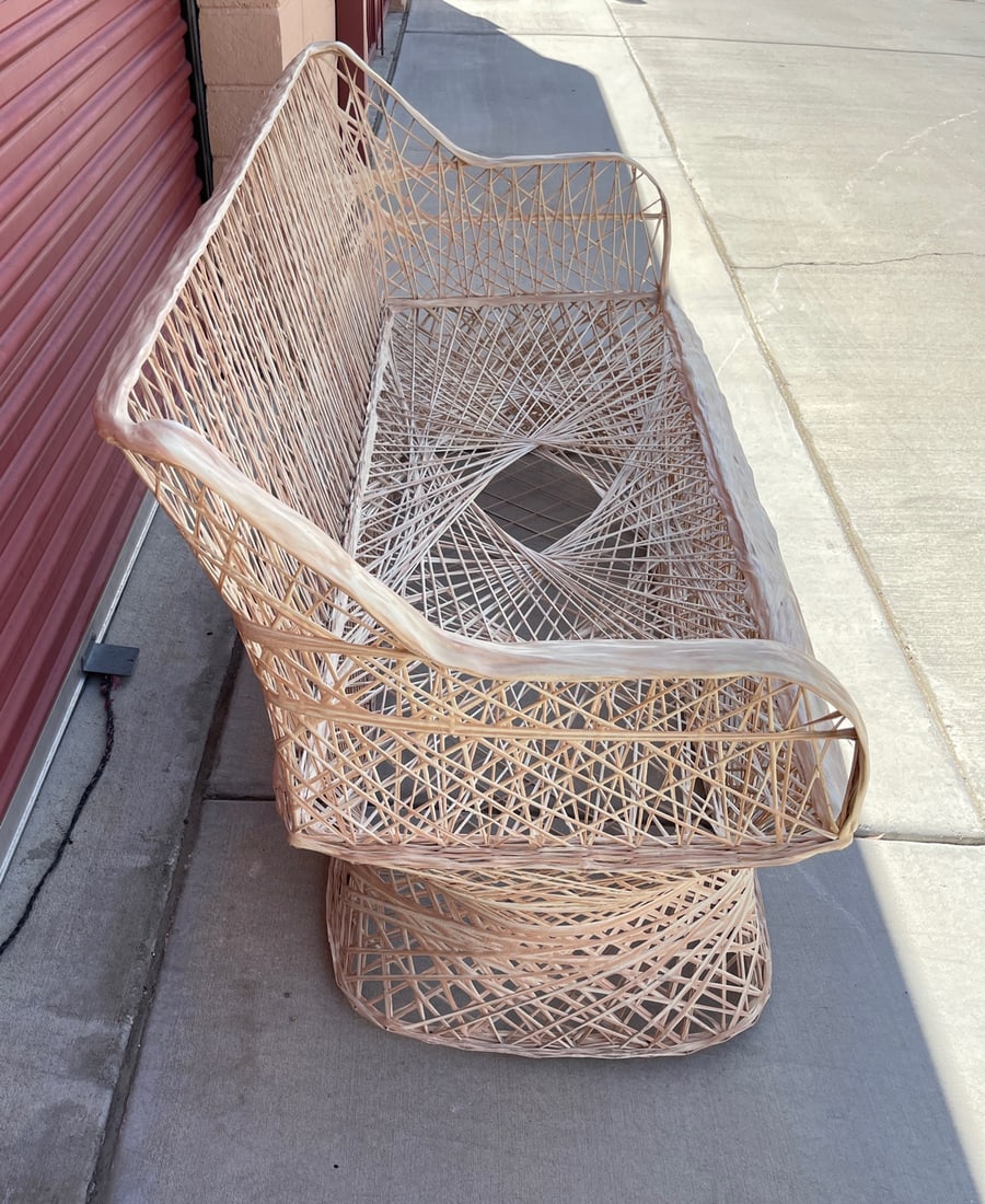 1960s Mid-Century Russell Woodard Style Spun Fiberglass Sofa - 7