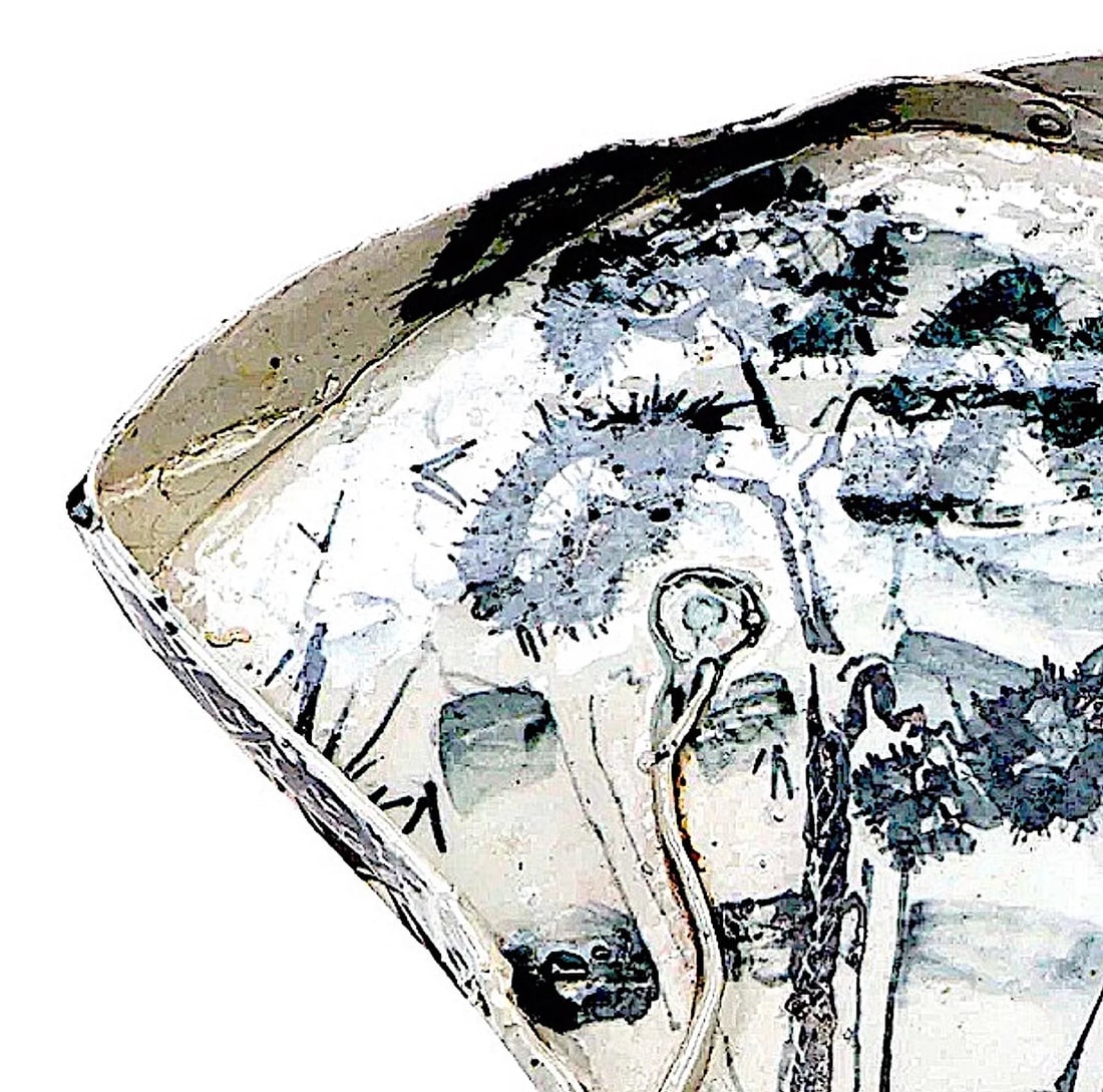 Chinoiserie Studio Pottery Tea Tray by Kenneth Russell Ferguson - 4