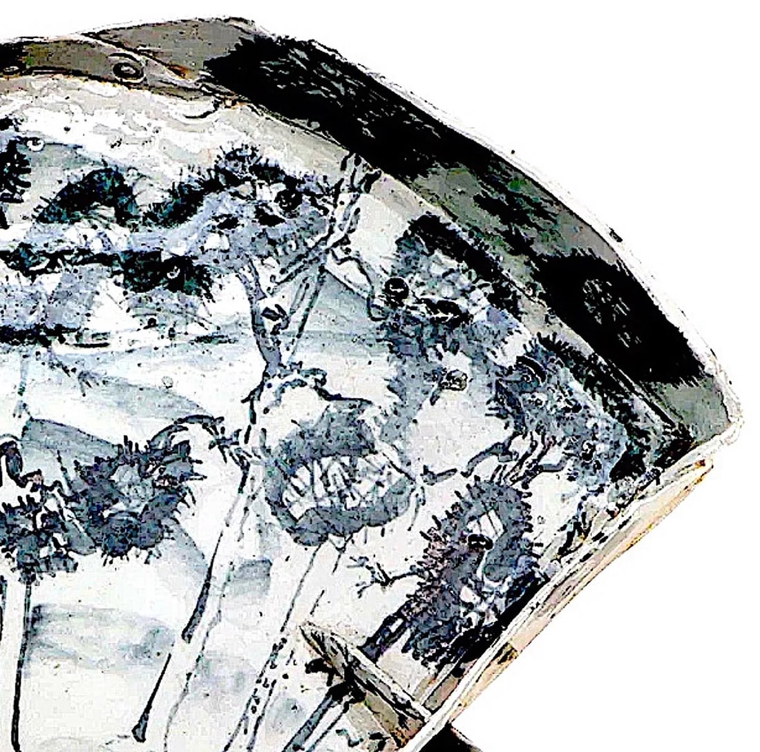 Chinoiserie Studio Pottery Tea Tray by Kenneth Russell Ferguson - 5