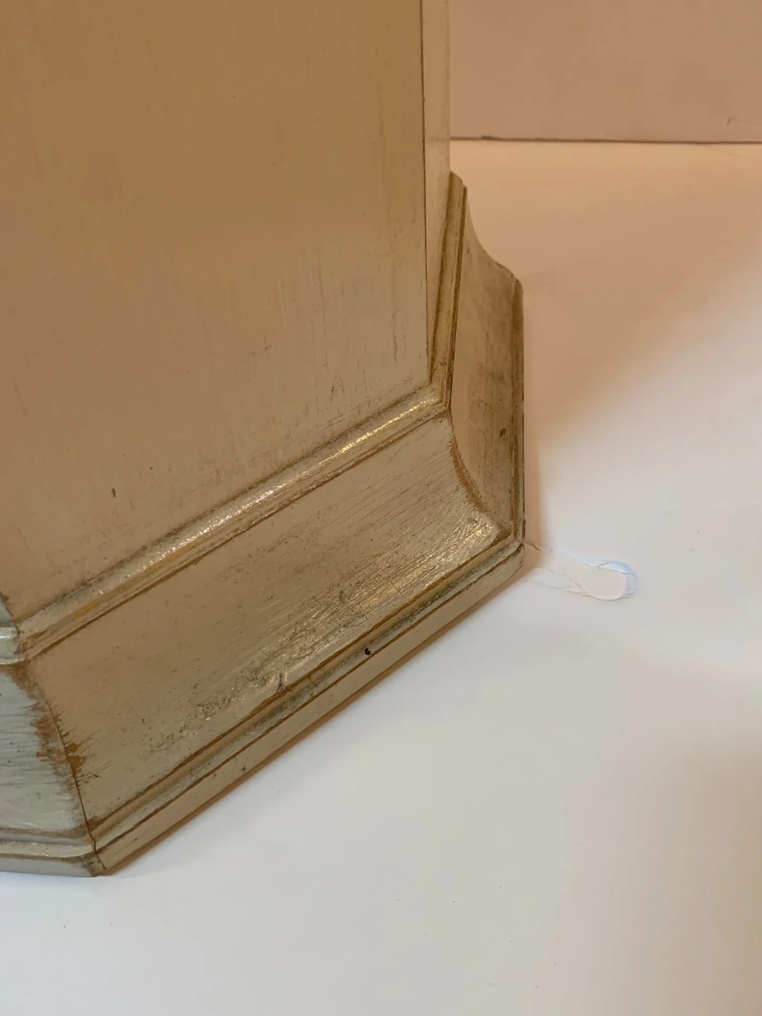 Neoclassical Octagonal Gray Painted Pedestals -A Pair - 6