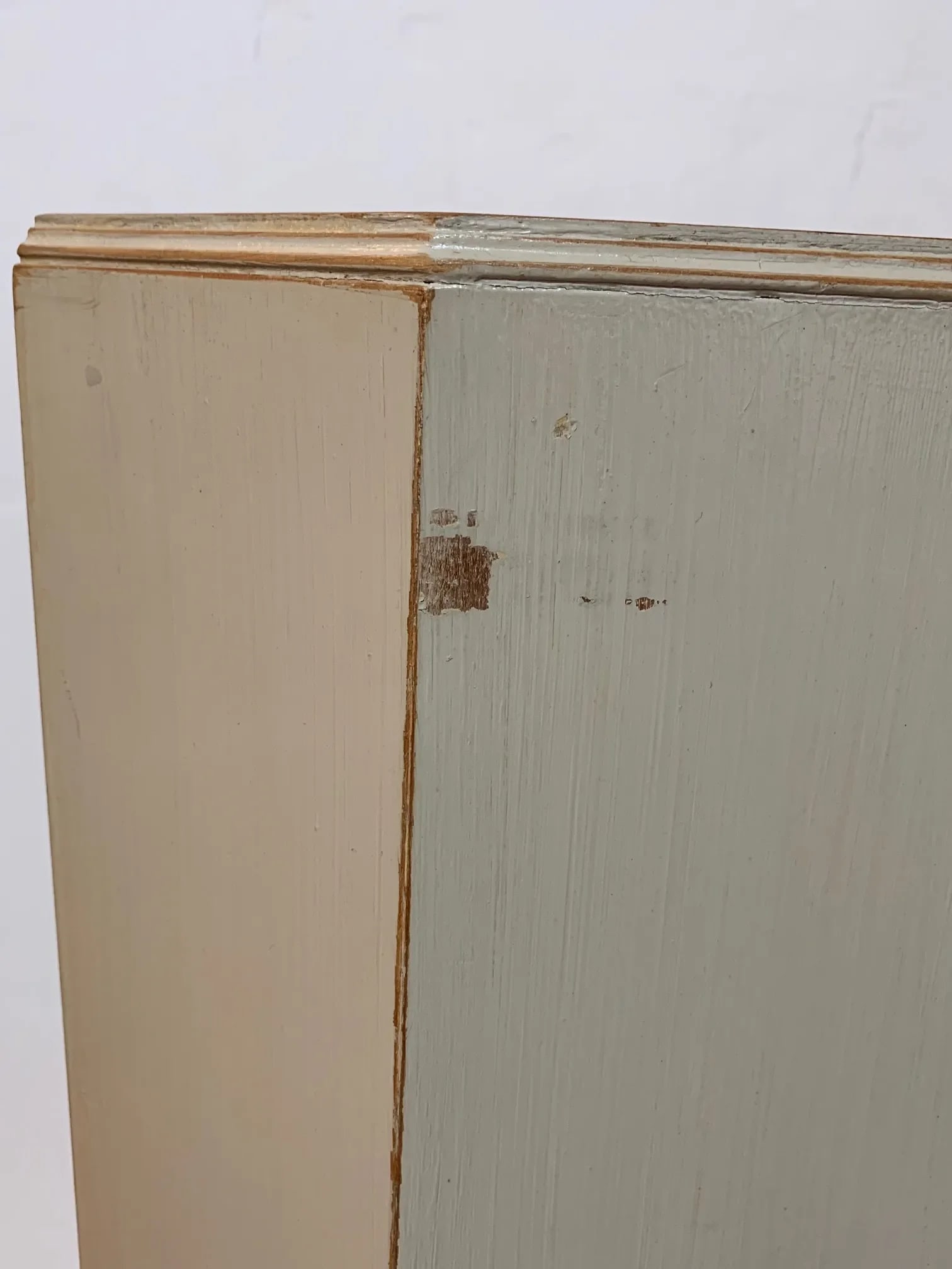 Neoclassical Octagonal Gray Painted Pedestals -A Pair - 7