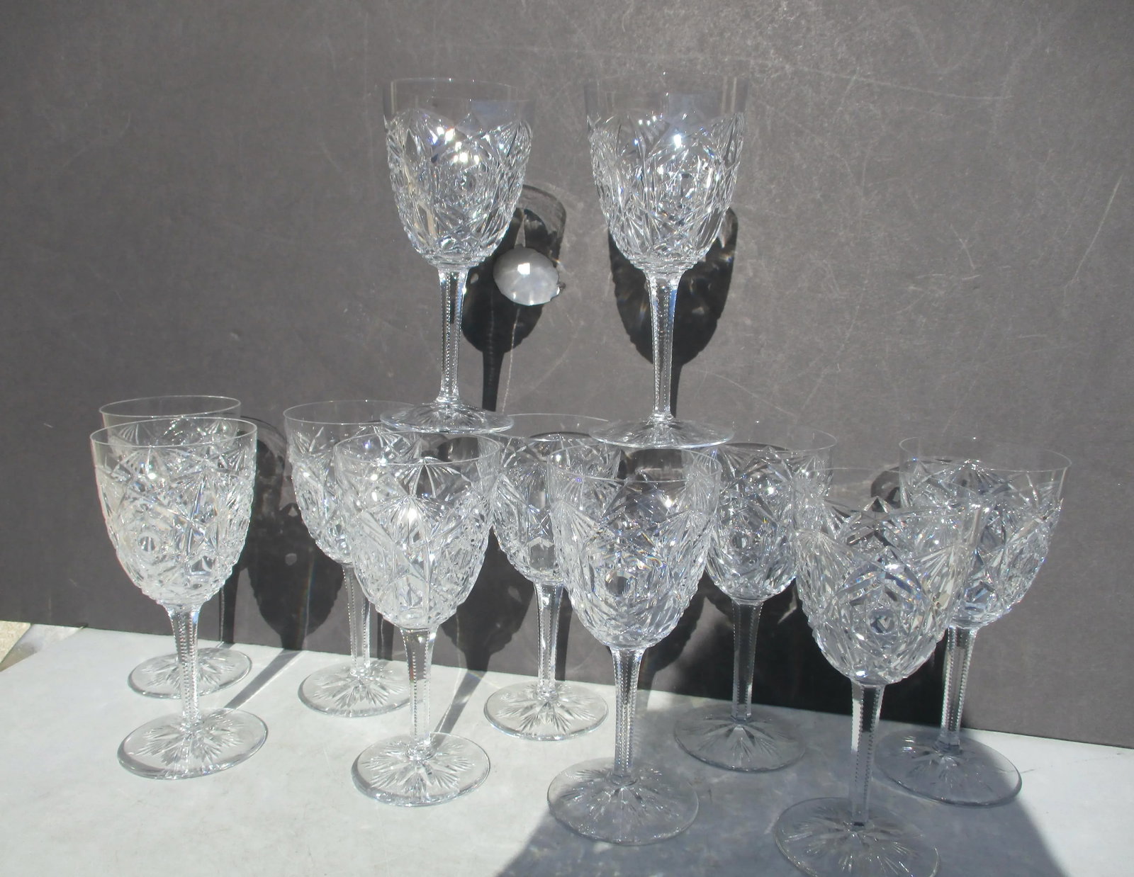 Baccarat Lagny Clear Crystal Water Glass -A Set of 11 - 4