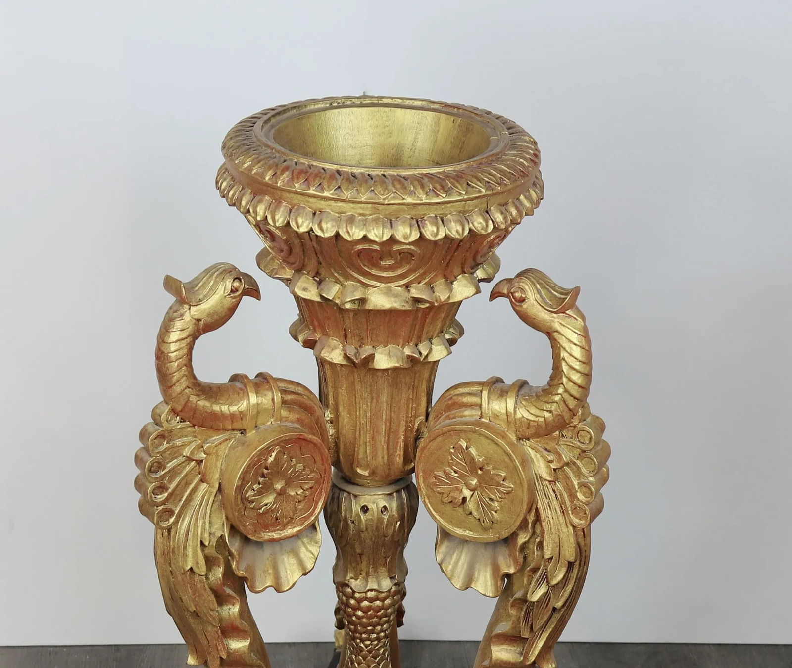 A Pair of 20th Baroque Tripod Vases - 7