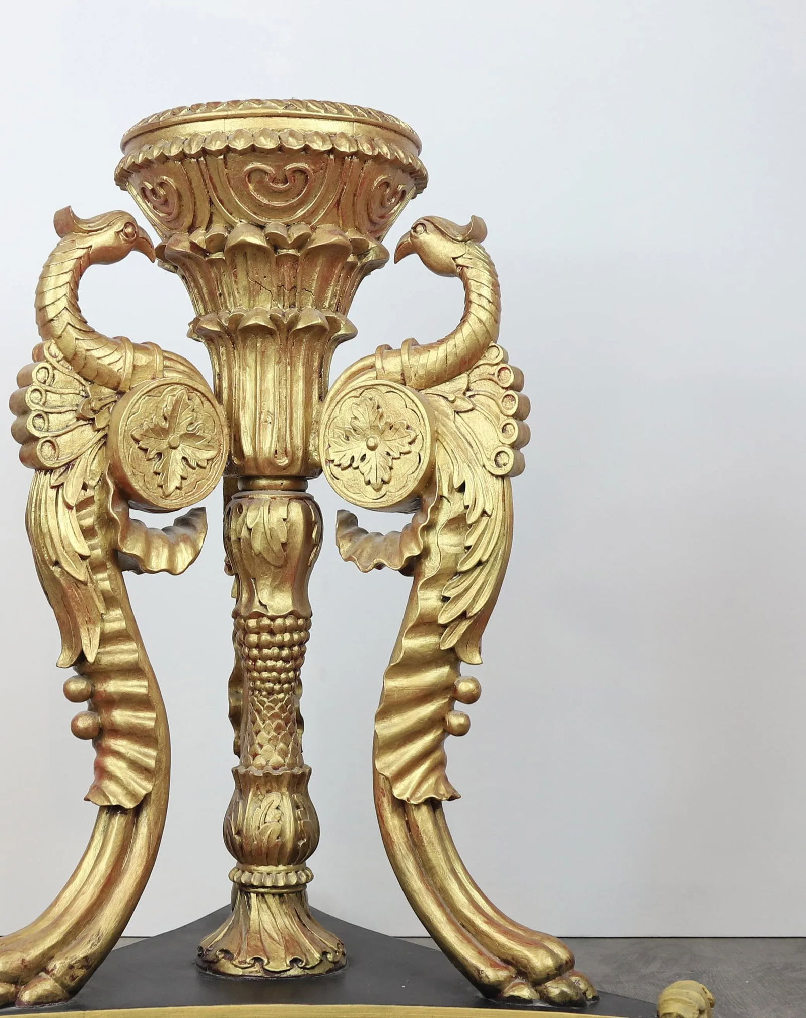 A Pair of 20th Baroque Tripod Vases - 9