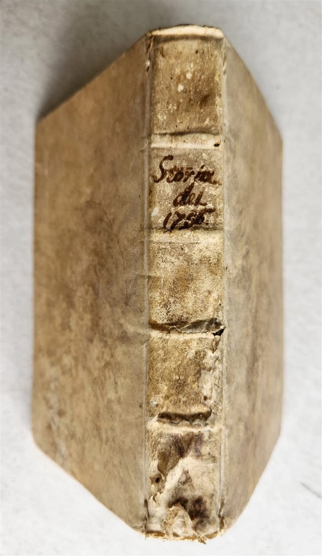 1757 HISTORY of YEAR 1756 in ITALIAN antique VELLUM BINDING - 2