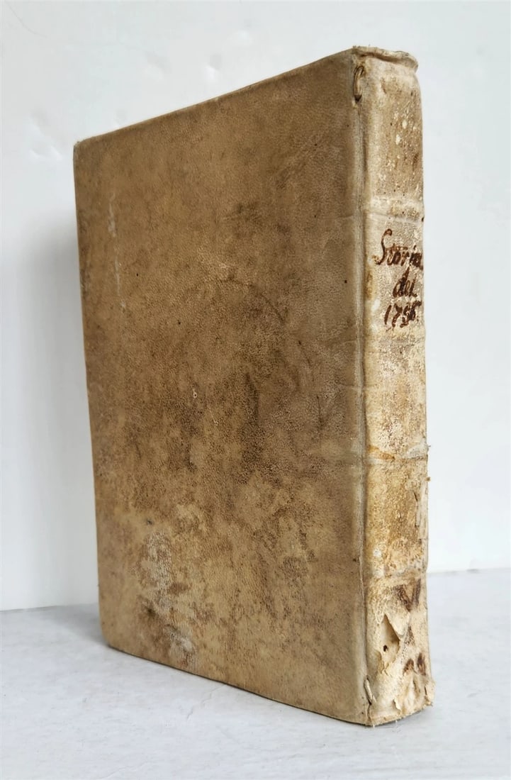 1757 HISTORY of YEAR 1756 in ITALIAN antique VELLUM BINDING - 3