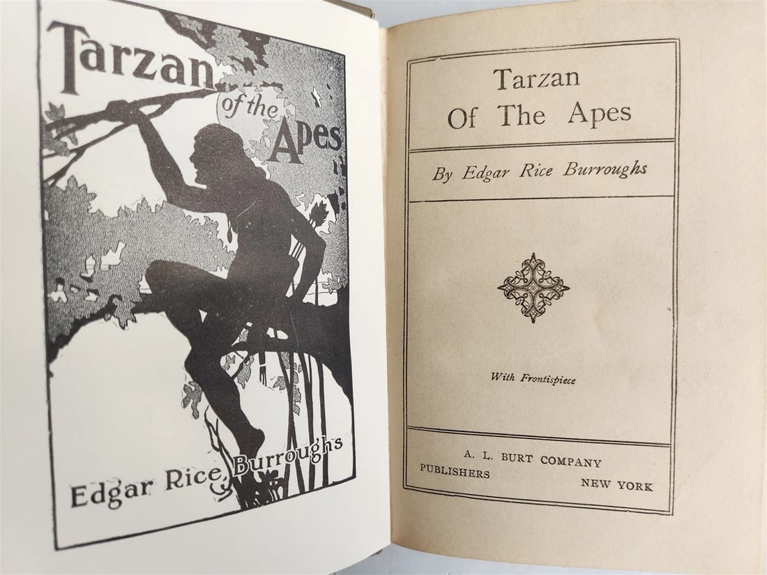 1914 TARZAN of the APES by Edgar Rice Burroughs ANTIQUE - 2
