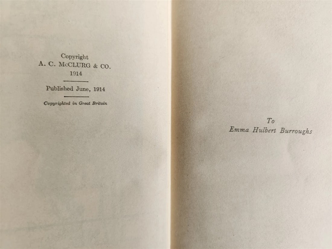 1914 TARZAN of the APES by Edgar Rice Burroughs ANTIQUE - 4