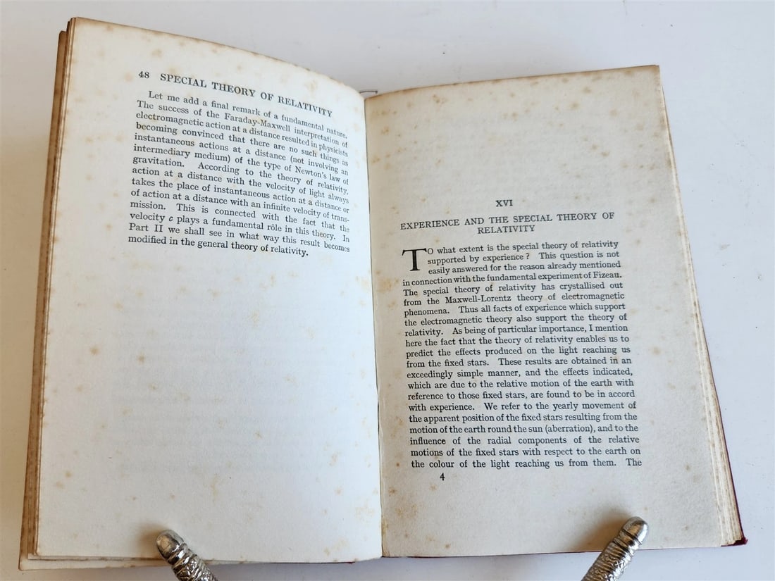1924 EINSTEIN The Theory of Relativity in ENGLISH antique - 7