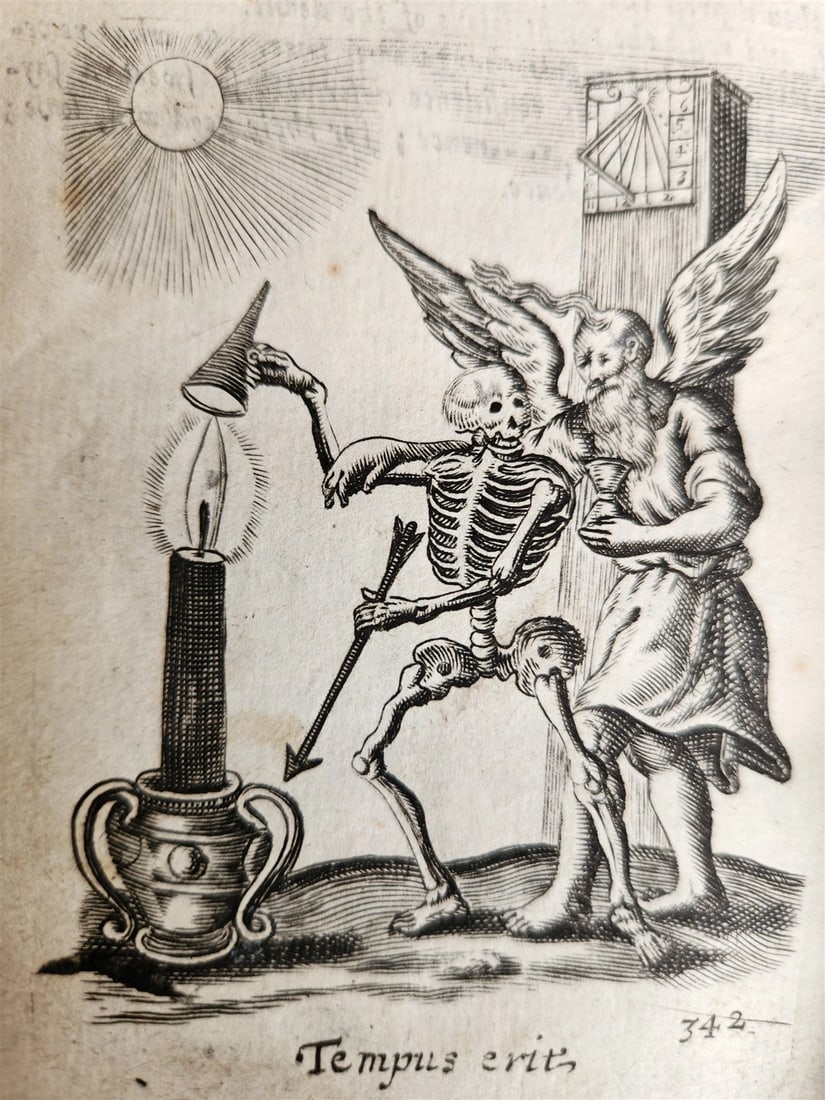 1634 ILLUSTRATED EMBLEM BOOK by Francis Quarles ANTIQUE in ENGLISH: Title: 1634 ILLUSTRATED EMBLEM BOOK by Francis Quarles ANTIQUE in ENGLISH Description: [Quarles , Francis] EMBLEM BOOK Lacks title (c. 1634) Original blind-ruled calf, new spine (rebacked) with raised