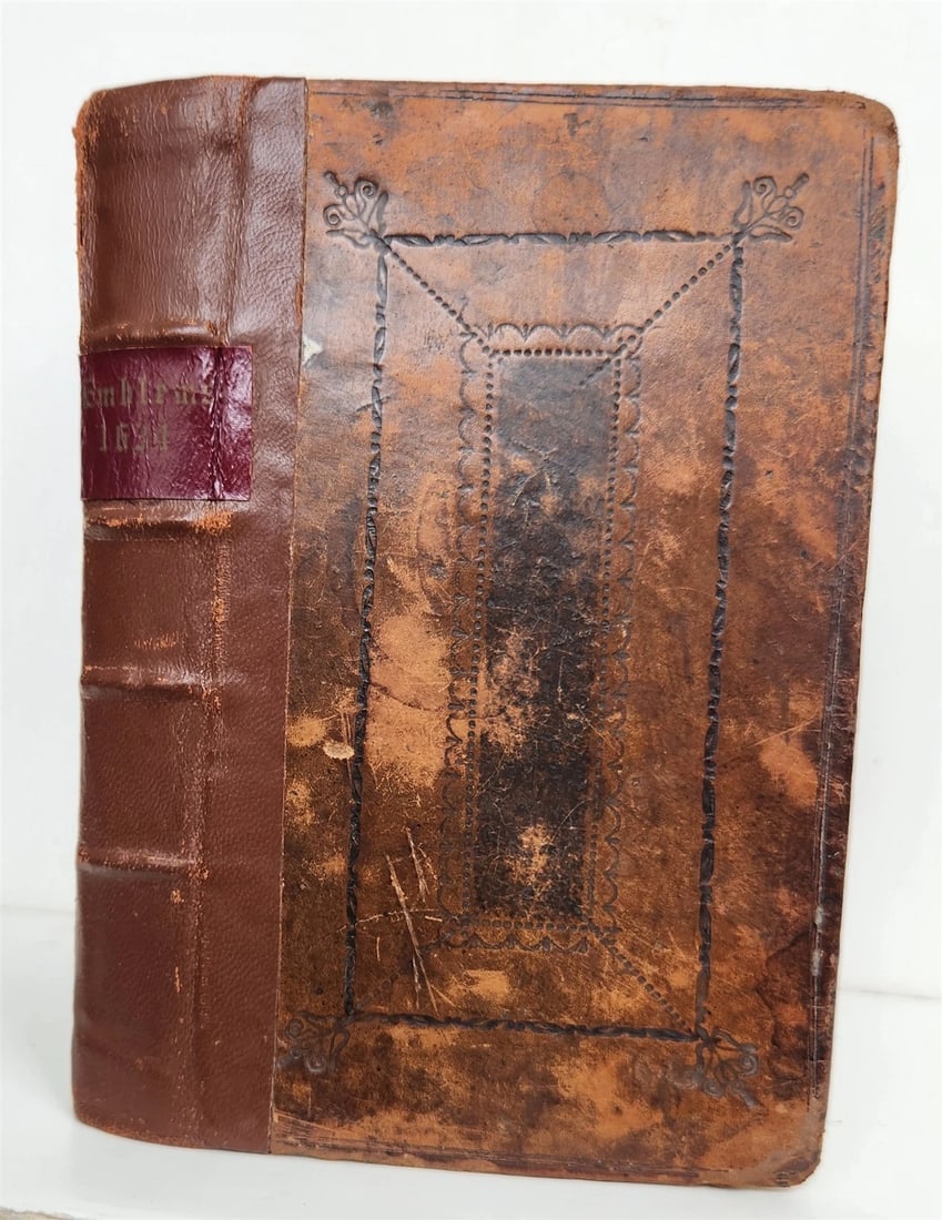 1634 ILLUSTRATED EMBLEM BOOK by Francis Quarles ANTIQUE in ENGLISH - 2