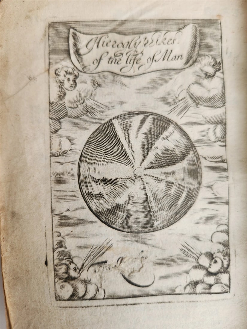 1634 ILLUSTRATED EMBLEM BOOK by Francis Quarles ANTIQUE in ENGLISH - 8