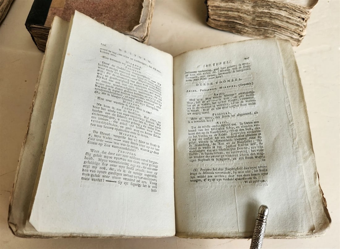 1778-1782 WILLIAM SHAKESPEARE's TOONEELSPELEN antique 4 VOLUMES in DUTCH - 11