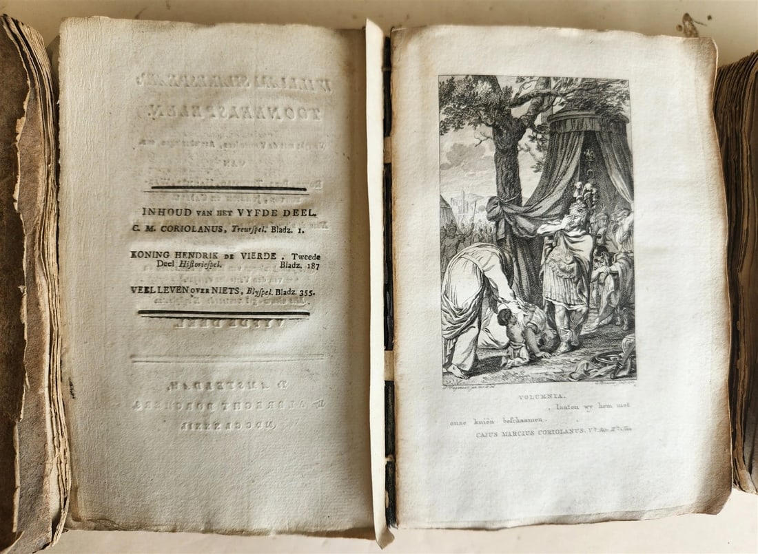 1778-1782 WILLIAM SHAKESPEARE's TOONEELSPELEN antique 4 VOLUMES in DUTCH - 3