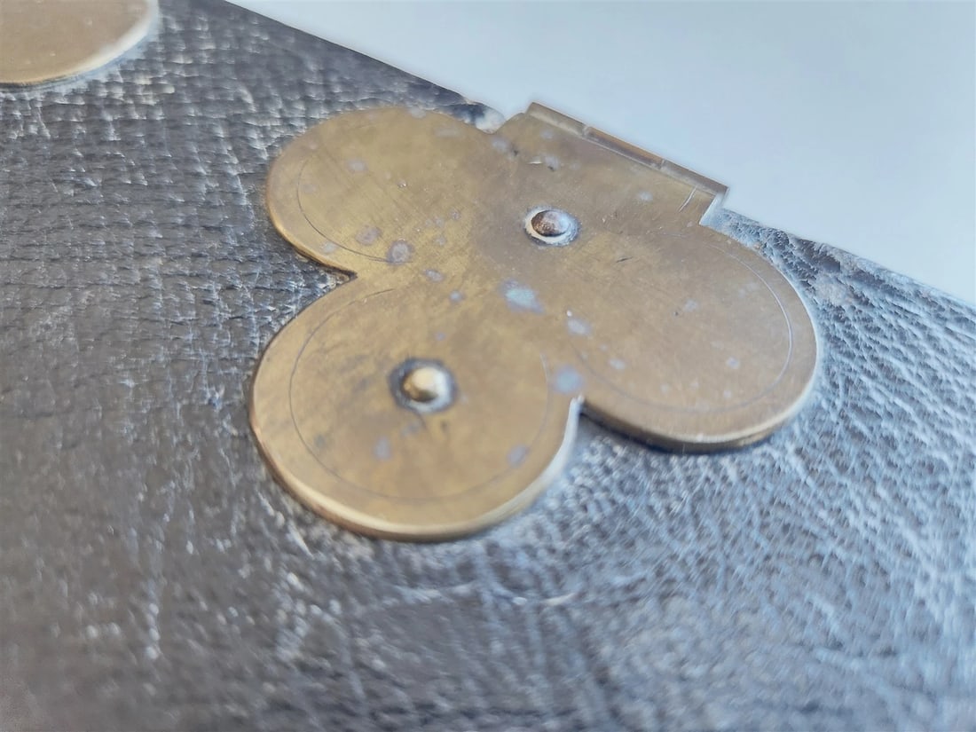 1793 GERMAN HYMNAL printed in KONIGSBERG antique DECORATIVE BINDING w/ CLASPS - 15