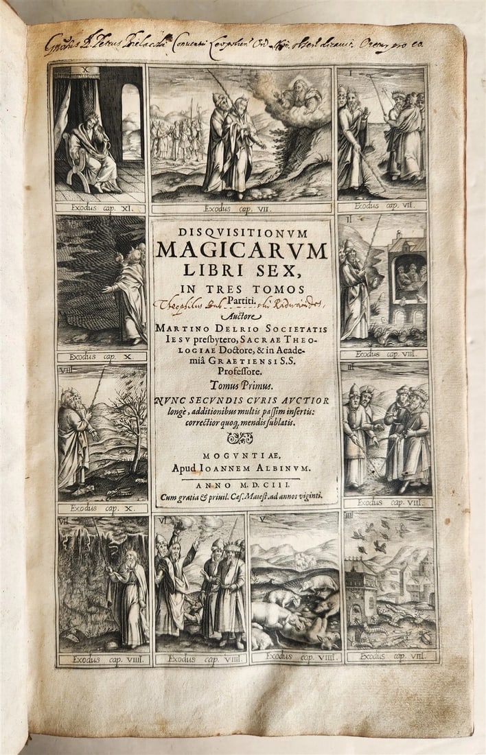 1603 Disquisitionum magicarum by Martin DEL RIO antique MAGIC TREATISE FOLIO: Title: 1603 Disquisitionum magicarum by Martin DEL RIO antique MAGIC TREATISE FOLIO Description: Disquisitionum magicarum libri sex. Nunc secundis curis auctior. 3 parts in one volume Mainz, Johann Al