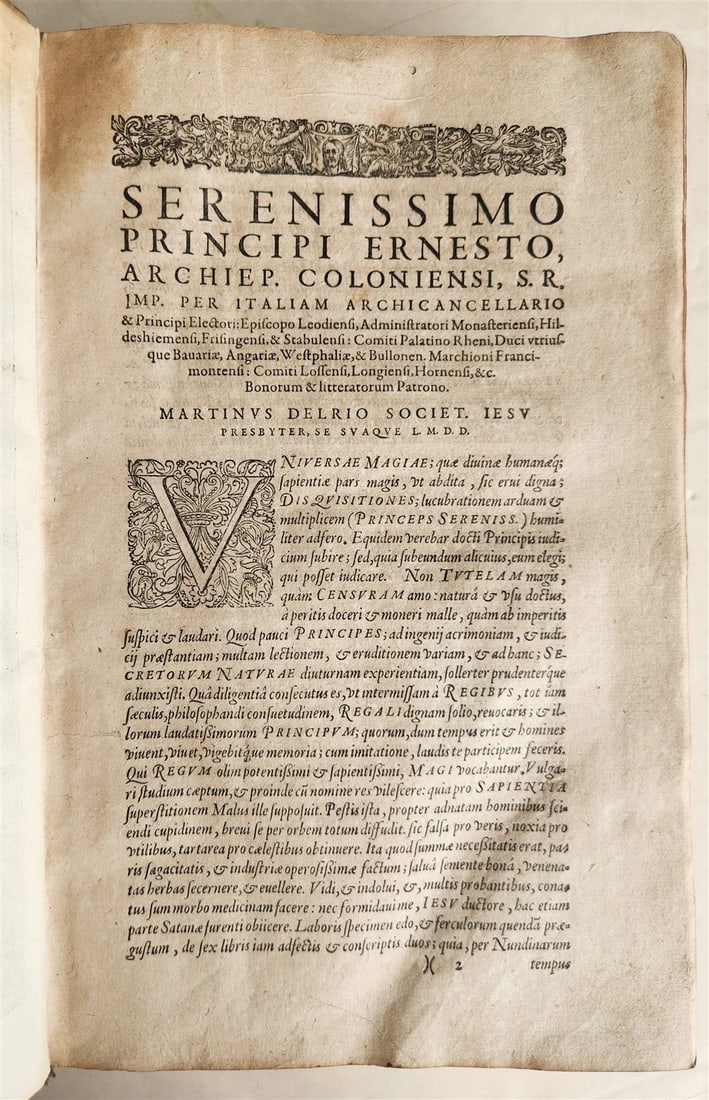 1603 Disquisitionum magicarum by Martin DEL RIO antique MAGIC TREATISE FOLIO - 4