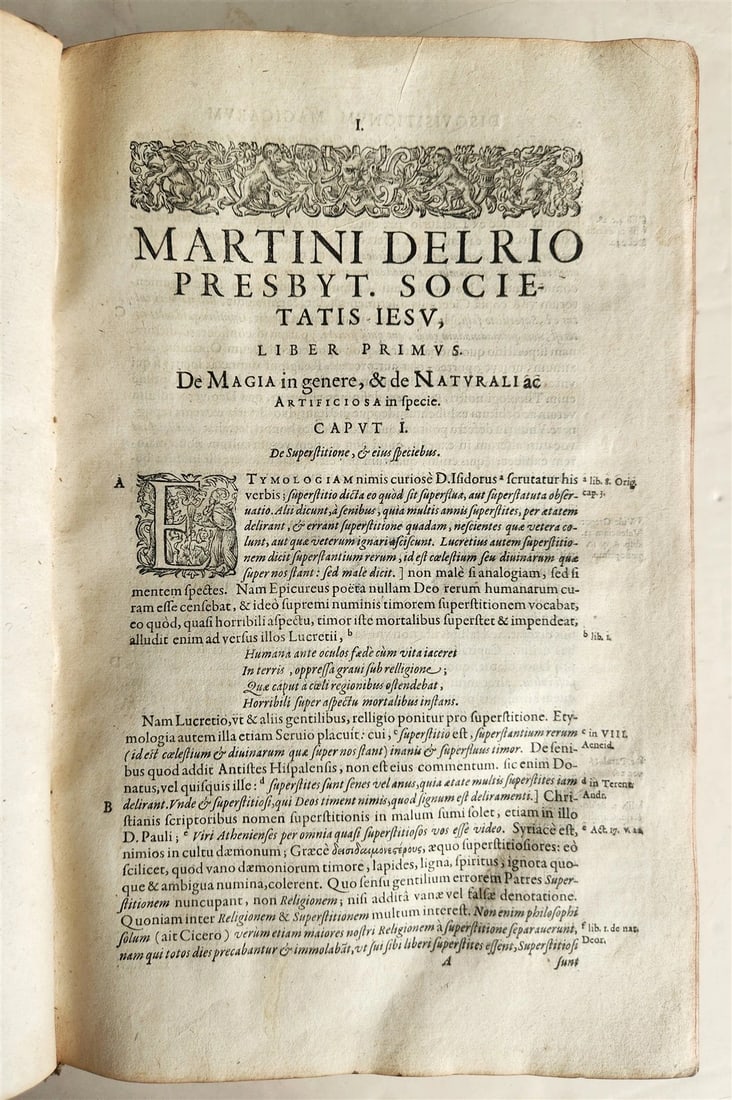 1603 Disquisitionum magicarum by Martin DEL RIO antique MAGIC TREATISE FOLIO - 5