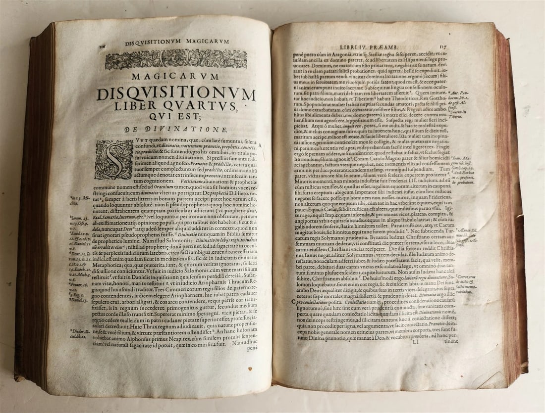 1603 Disquisitionum magicarum by Martin DEL RIO antique MAGIC TREATISE FOLIO - 9