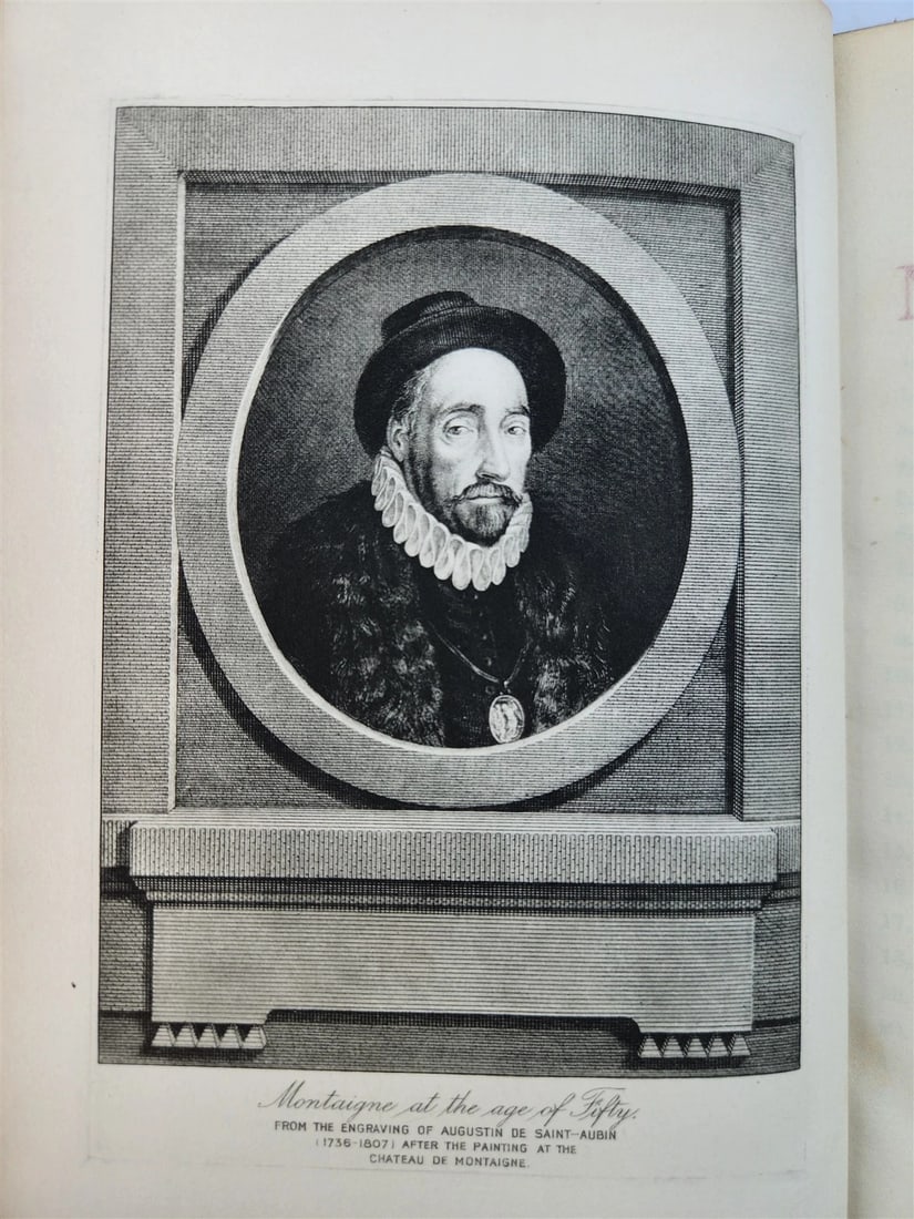 1908 ESSAYES of MICHAEL LORD of MONTAIGNE antique 3 VOLUMES in ENGLISH LTD ED. - 12