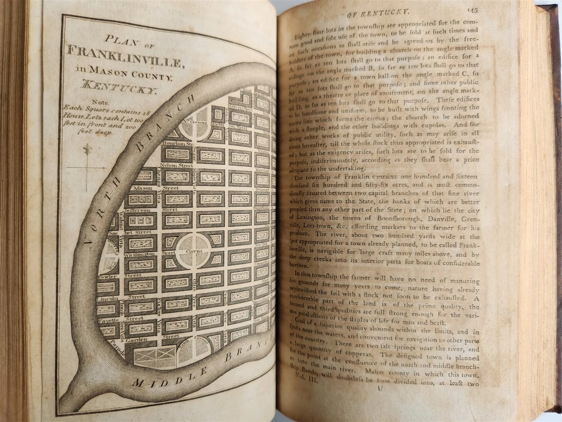 1796 Historical Geographical Commercial Philosophical View of USA 4 VOLS antique - 17