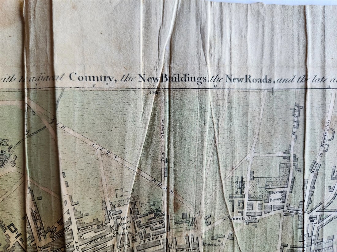 1790s PLAN OF LONDON WESTMINSTER & SOUTHWARK antique - 5