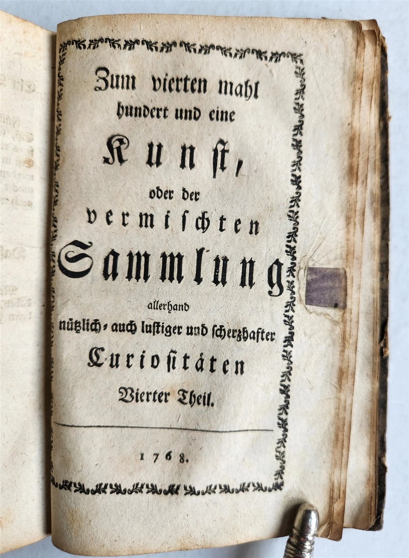 1766 MEDICAL RECEIPTS & HOUSEHOLD ADVICES in GERMAN antique - 2