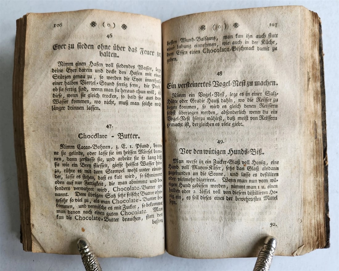 1766 MEDICAL RECEIPTS & HOUSEHOLD ADVICES in GERMAN antique - 4