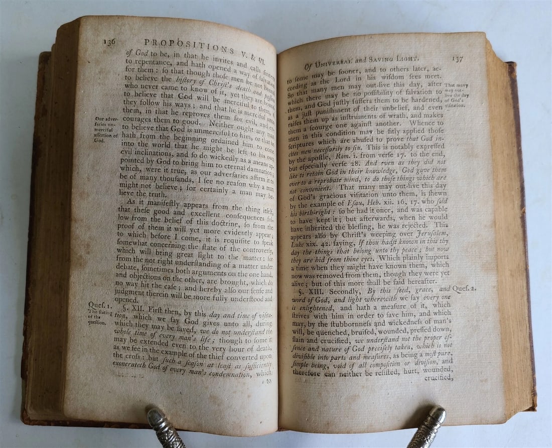 1775 APOLOGY for CHRISTIAN DIVINITY of QUAKERS ROBERT BARCLAY antique AMERICANA - 5