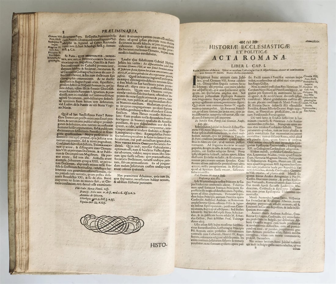 1709 HISTORIA ECCLESIASTICA VELLUM BOUND FOLIO antique - 11