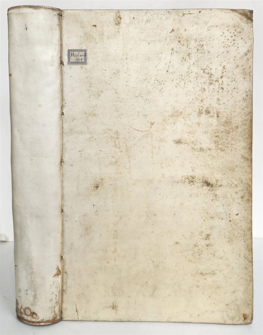 1709 HISTORIA ECCLESIASTICA VELLUM BOUND FOLIO antique - 2