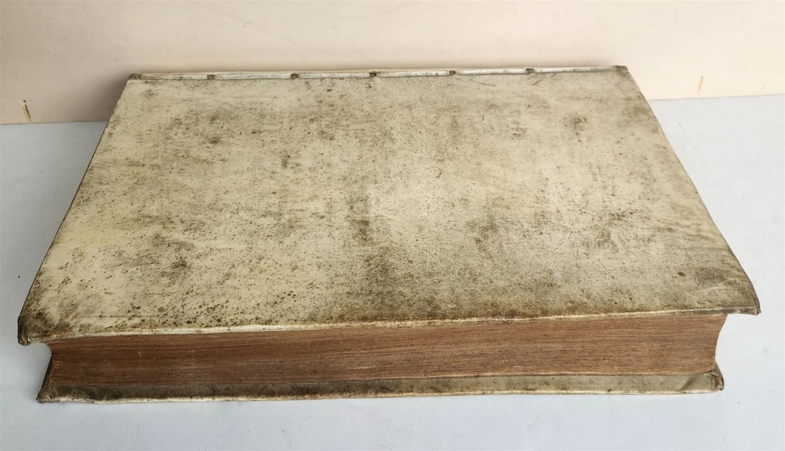1709 HISTORIA ECCLESIASTICA VELLUM BOUND FOLIO antique - 5