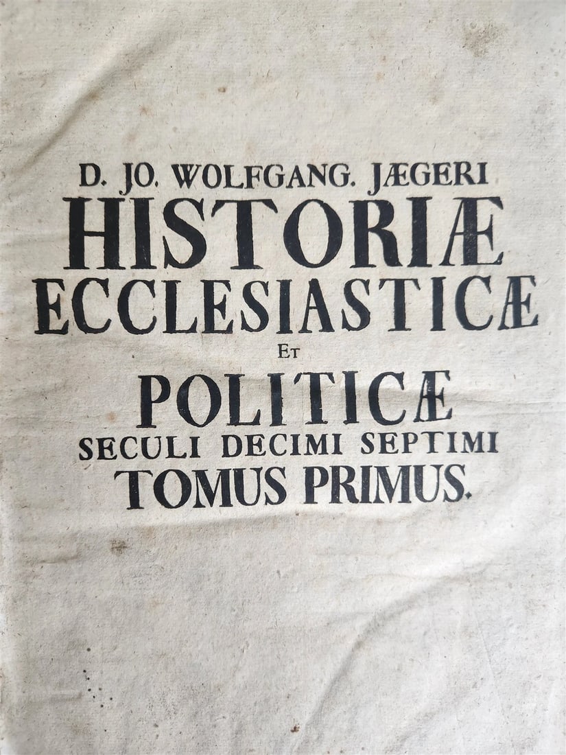 1709 HISTORIA ECCLESIASTICA VELLUM BOUND FOLIO antique - 6