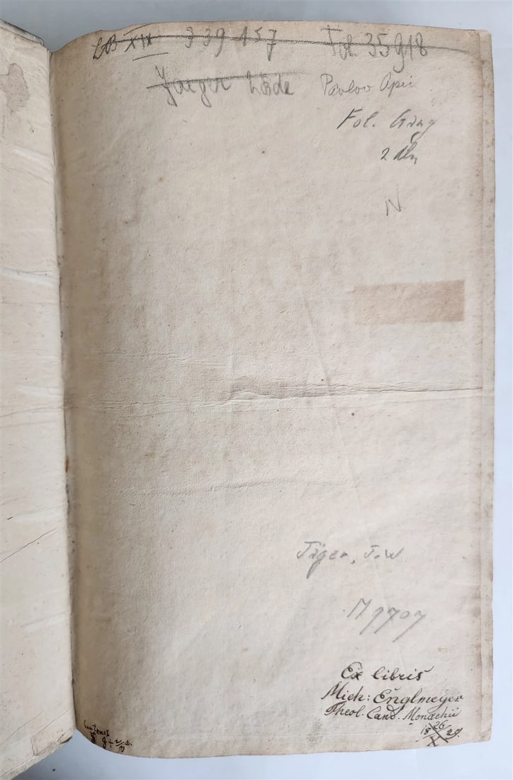 1709 HISTORIA ECCLESIASTICA VELLUM BOUND FOLIO antique - 7