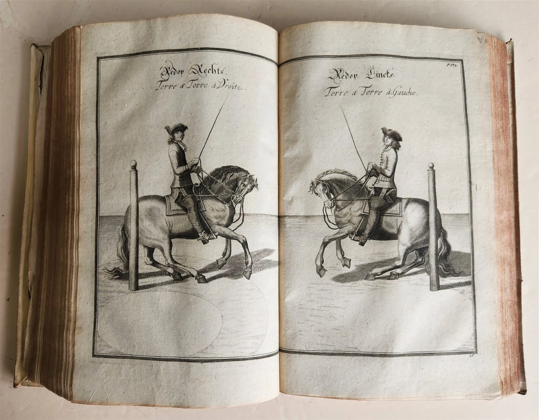 1700 HORSE BOOK FULLY ILLUSTRATED antique RIDING SCHOOL FOLIO - 20