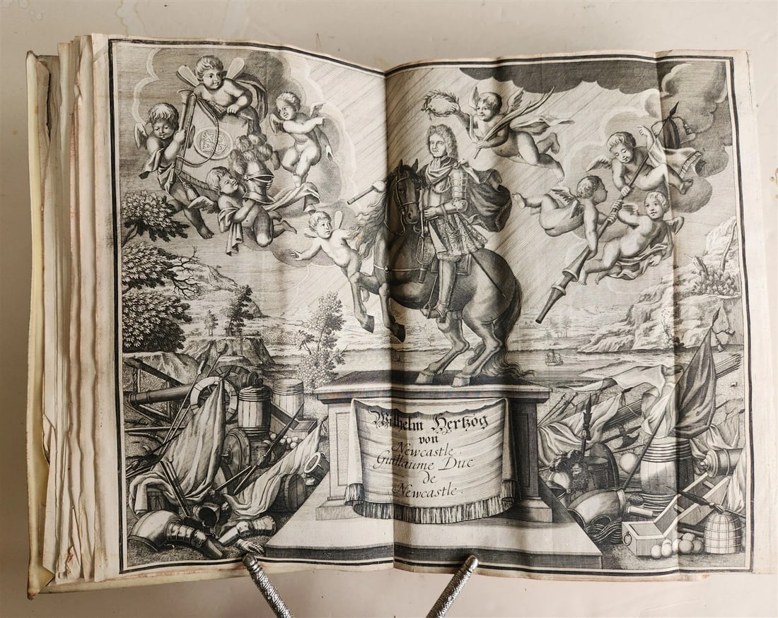 1700 HORSE BOOK FULLY ILLUSTRATED antique RIDING SCHOOL FOLIO - 4