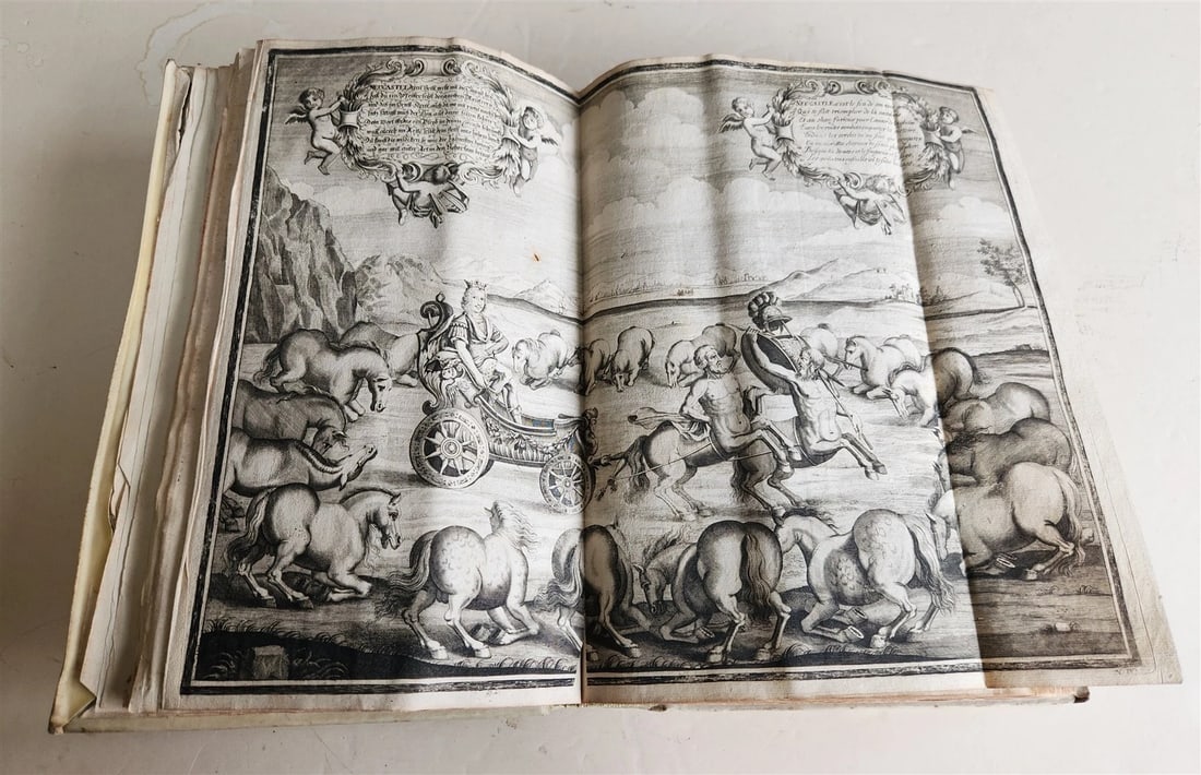 1700 HORSE BOOK FULLY ILLUSTRATED antique RIDING SCHOOL FOLIO - 5