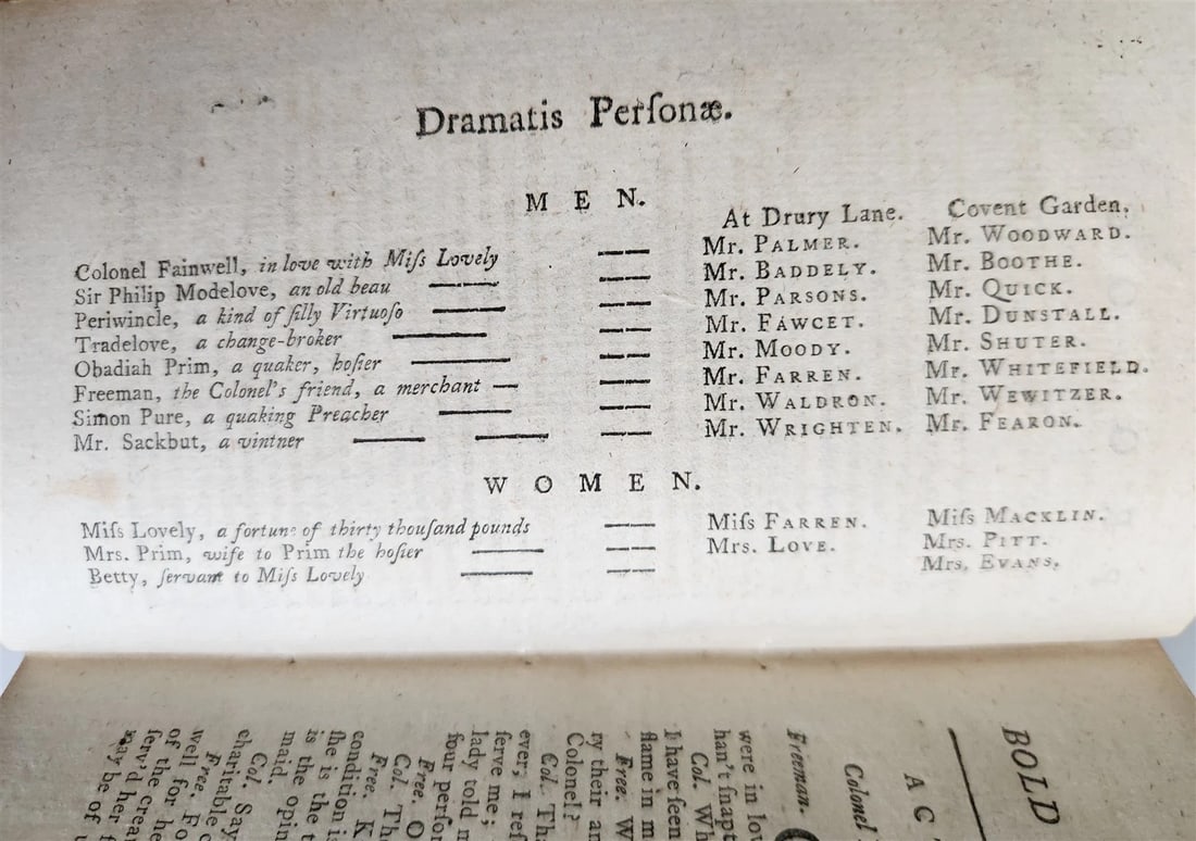 1780s BRITISH THEATRE PLAYS COMEDIES antique in ENGLISH illustrated THEATER - 10