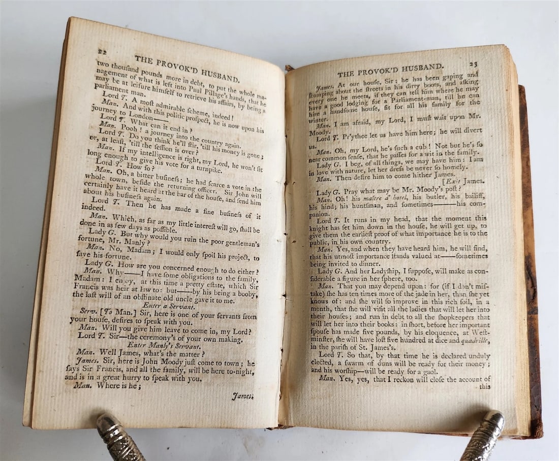 1780s BRITISH THEATRE PLAYS COMEDIES antique in ENGLISH illustrated THEATER - 8