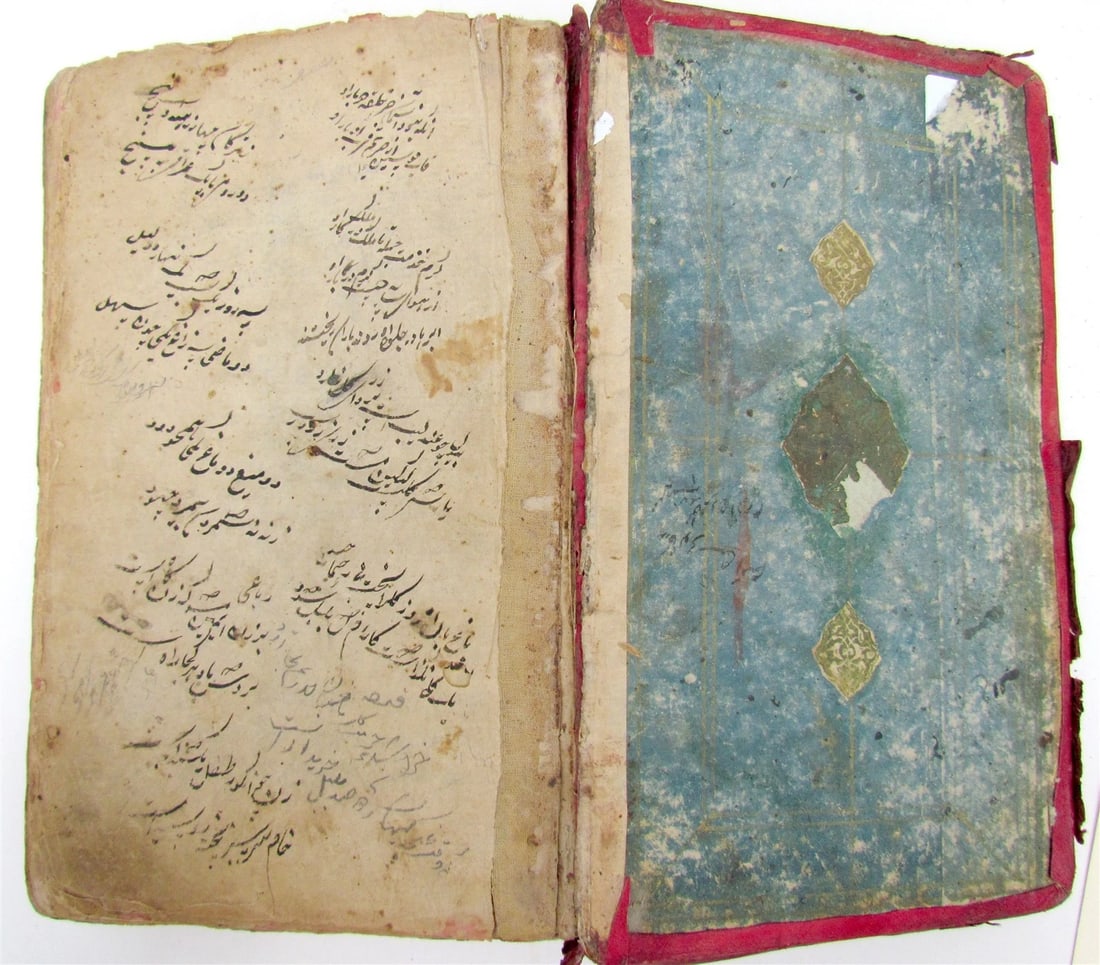 1800 MANUSCRIPT BOOK antique Bahar-i Danish Spring of Knowledge in FARSI - 4