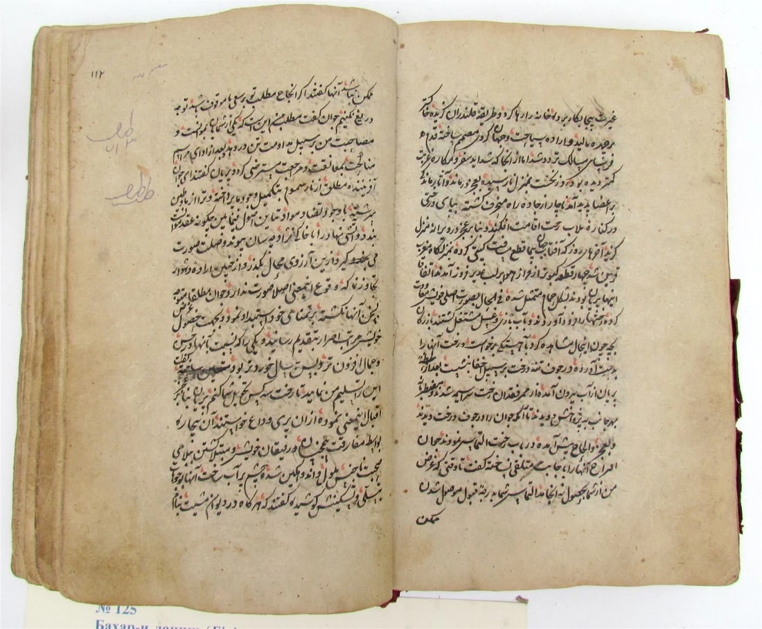 1800 MANUSCRIPT BOOK antique Bahar-i Danish Spring of Knowledge in FARSI - 8