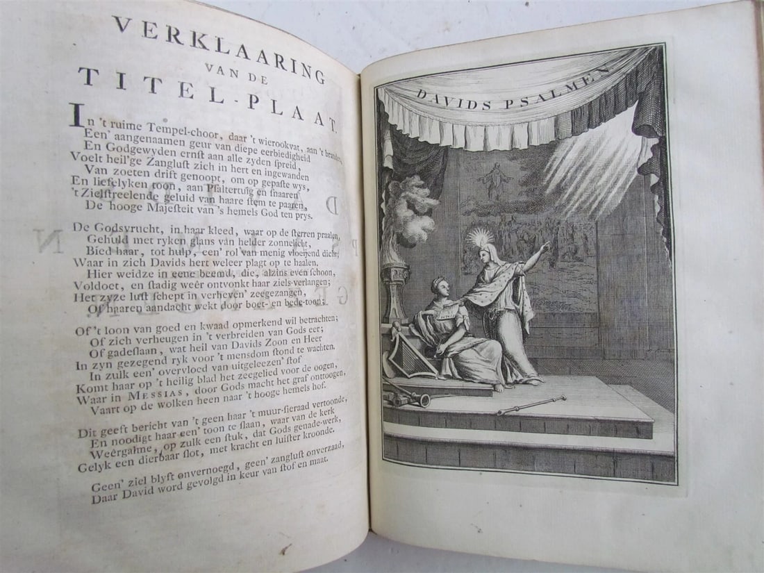 1782 BIBLE LEATHER BOUND w/ CLASPS BIBLIA SACRA antique in DUTCH NETHERLANDS - 8