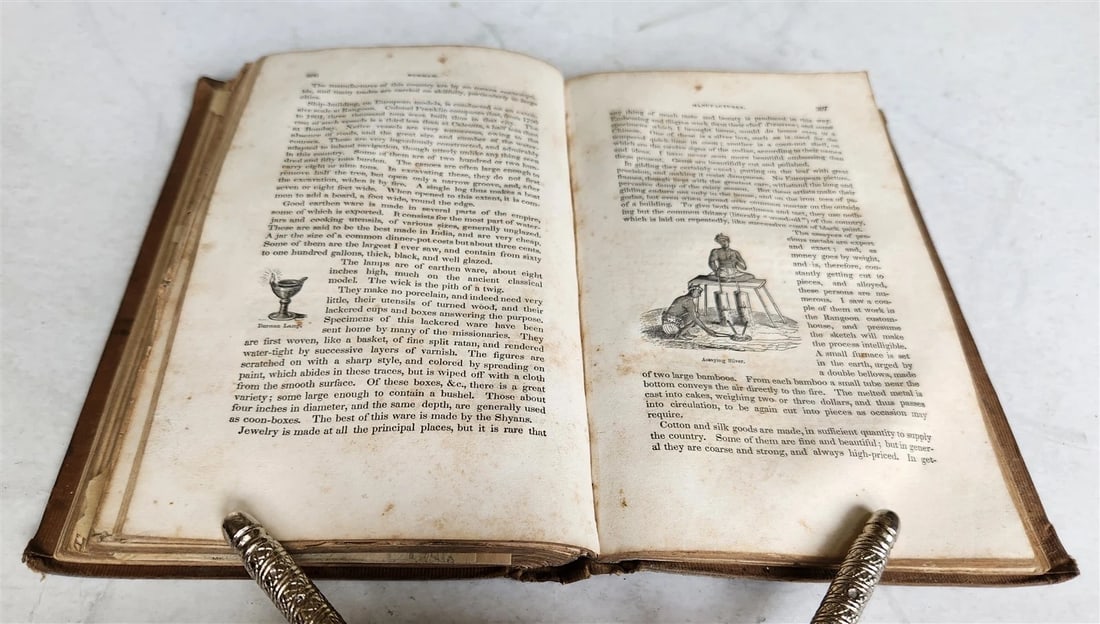 1839 TRAVELS SOUTHEAST ASIA antique ILLUSTRATED Hindustan Malaya Siam China - 6