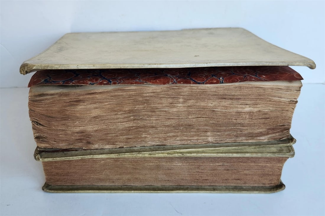 1805 DICTIONARY of PAINTERS by Matthew Pilkington 2 VELLUM BOUND VOLUMES antique - 12